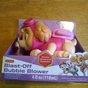 paw patrol bubble blower skye